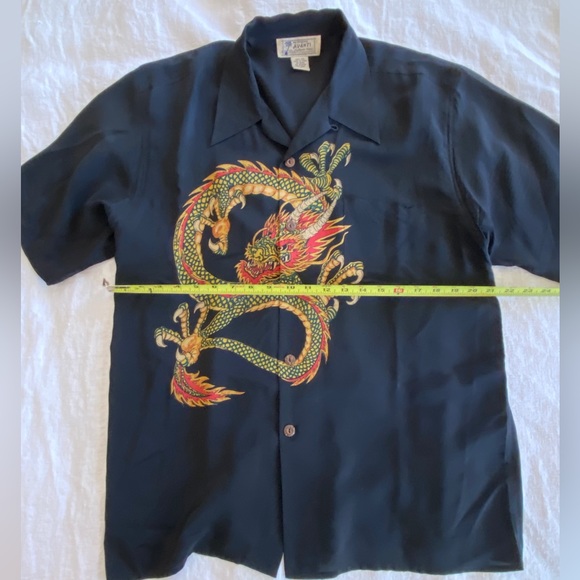 100% Silk Avanti Enter The Dragon shirt excellent condition - Picture 8 of 9